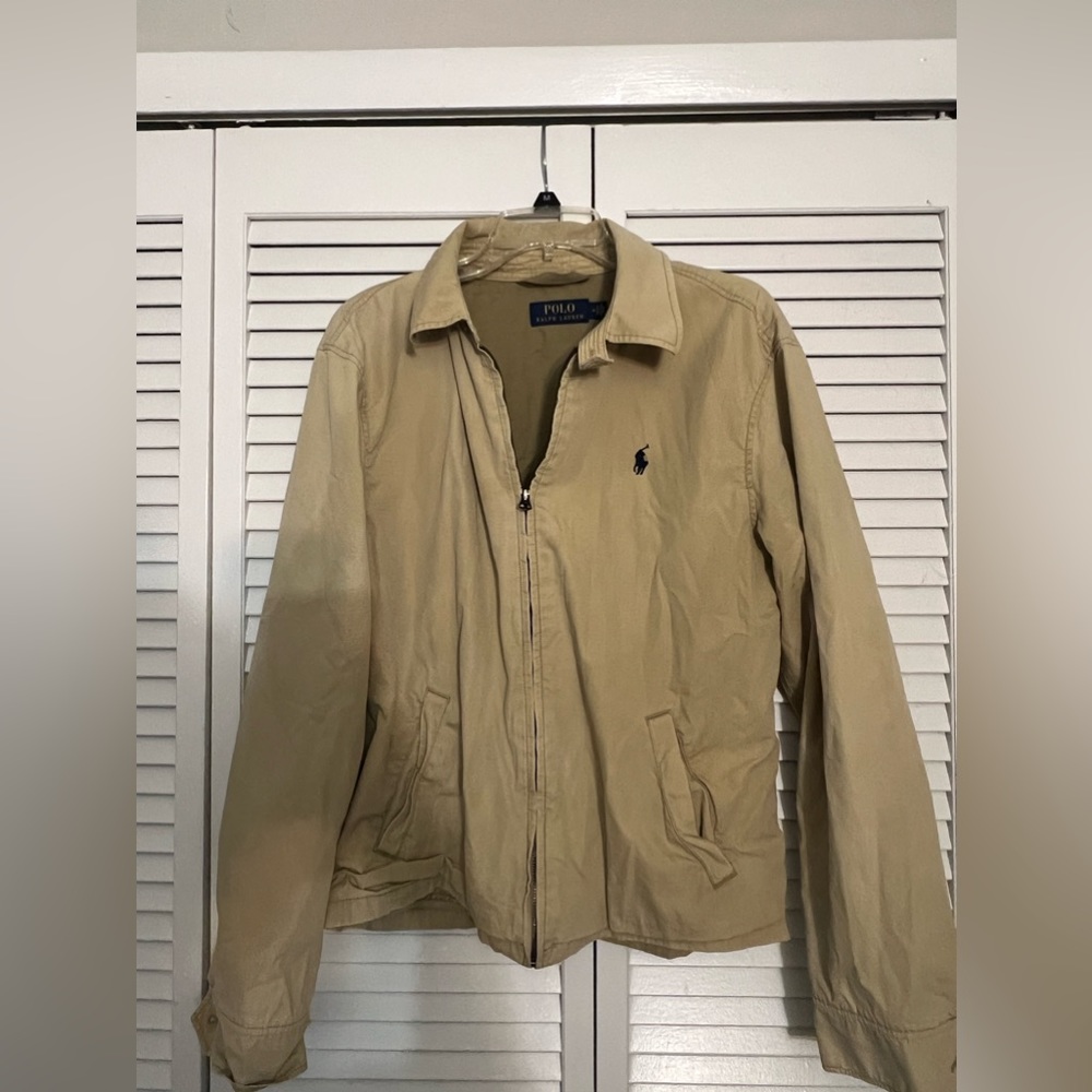Polo Ralph Lauren Men’s tan zip up jacket